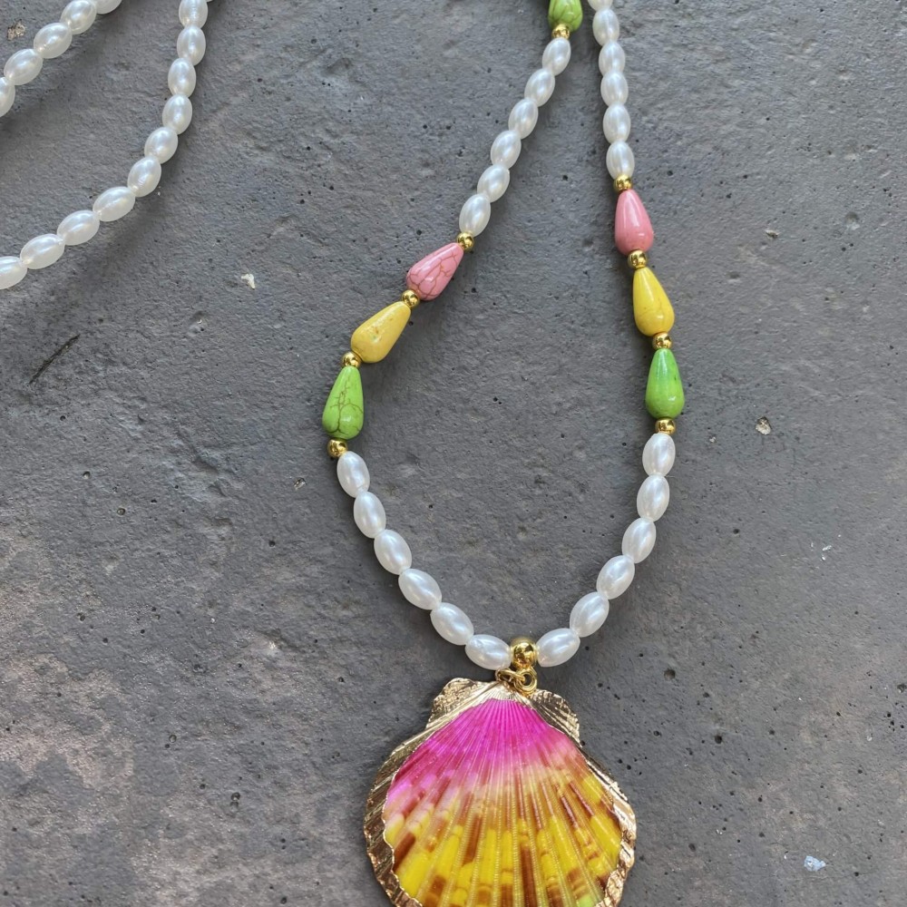 Κολιέ "Tropical Sunset Shell" Κολιέ "Tropical Sunset Shell"
