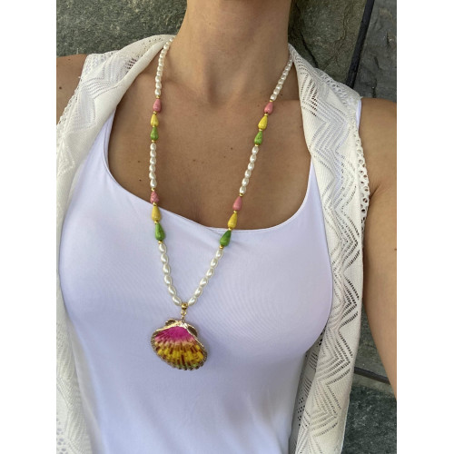 Κολιέ "Tropical Sunset Shell"