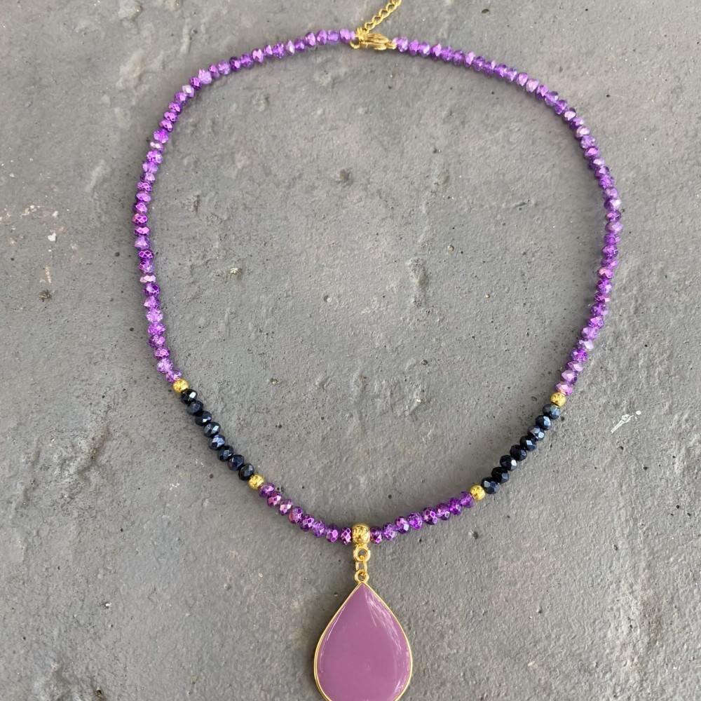 Κολιέ "Lila Drop" Κολιέ "Lila Drop"
