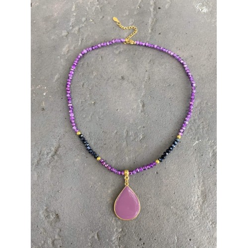 Κολιέ "Lila Drop"