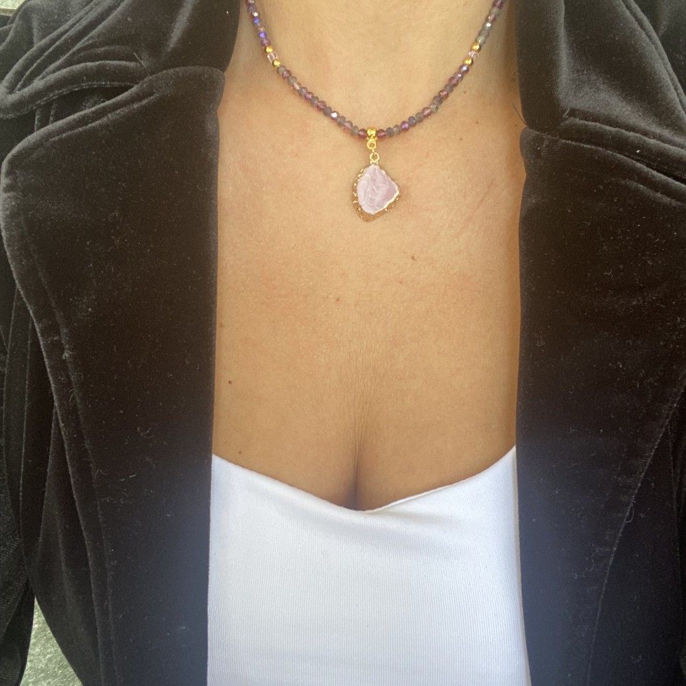 Κολιέ "Purple Agate" Κολιέ "Purple Agate"