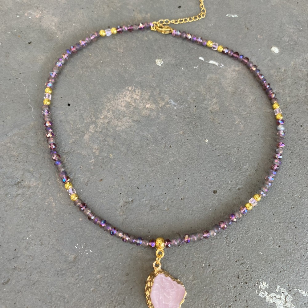 Κολιέ "Purple Agate" Κολιέ "Purple Agate"