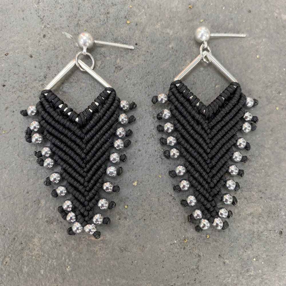 Σκουλαρίκια "Silver Chevron" Σκουλαρίκια "Silver Chevron"