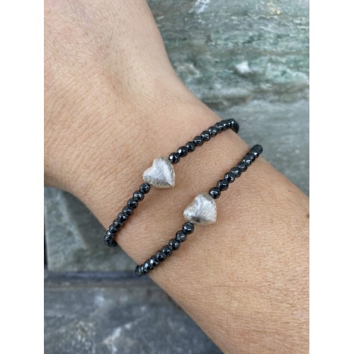 Βραχιόλι "Silver Heart Hematite"