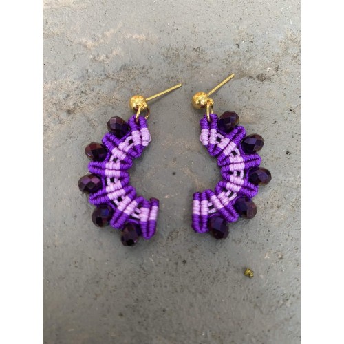 Σκουλαρίκια "Amethyst Elegance Earrings"