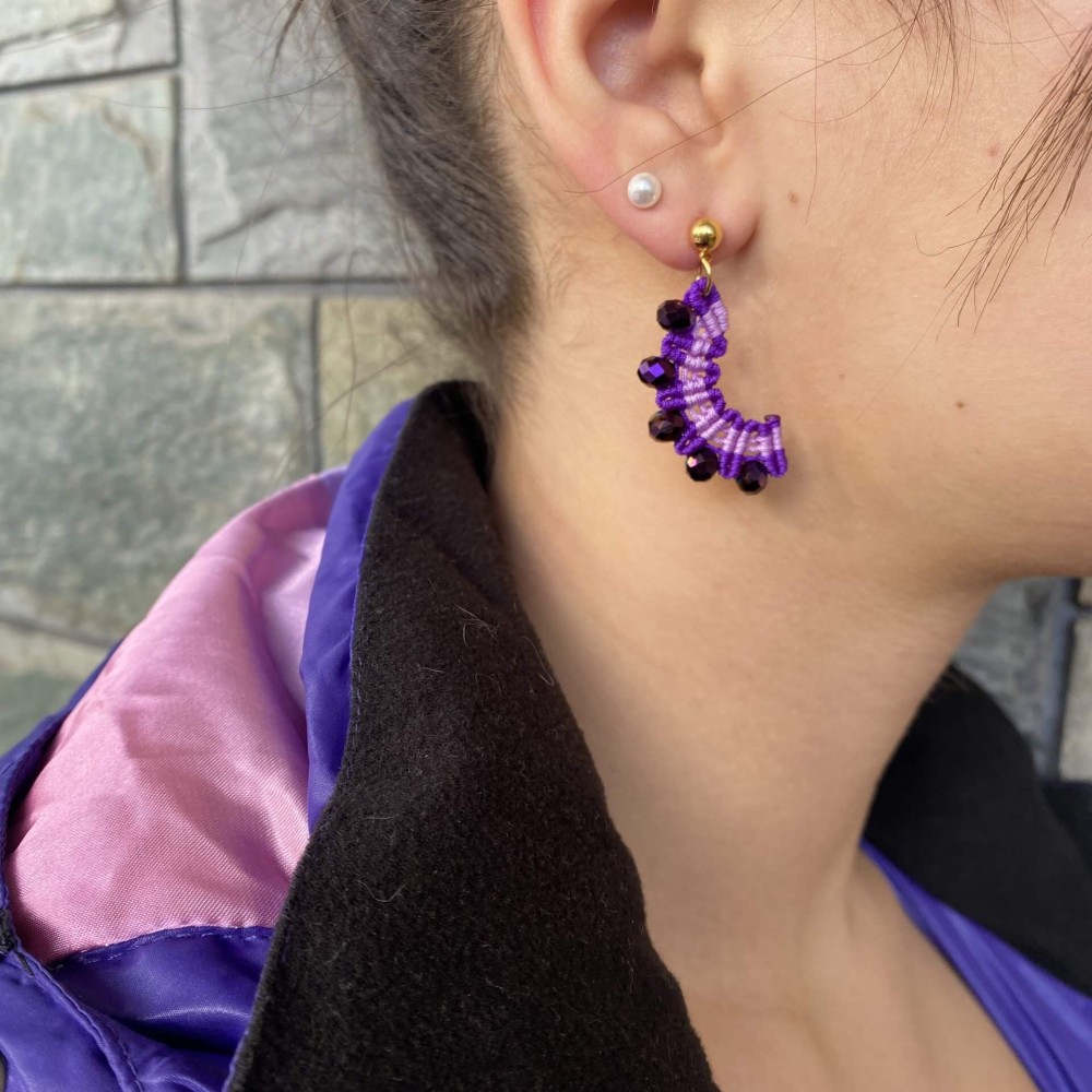 Σκουλαρίκια "Amethyst Elegance Earrings" Σκουλαρίκια "Amethyst Elegance Earrings"