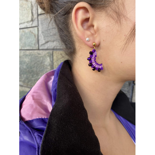 Σκουλαρίκια "Amethyst Elegance Earrings"