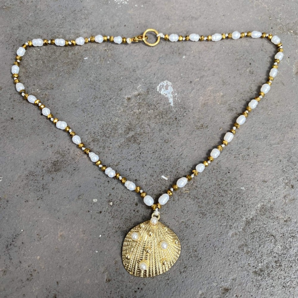 Κολιέ "Gold Ocean Whisper" Κολιέ "Gold Ocean Whisper"