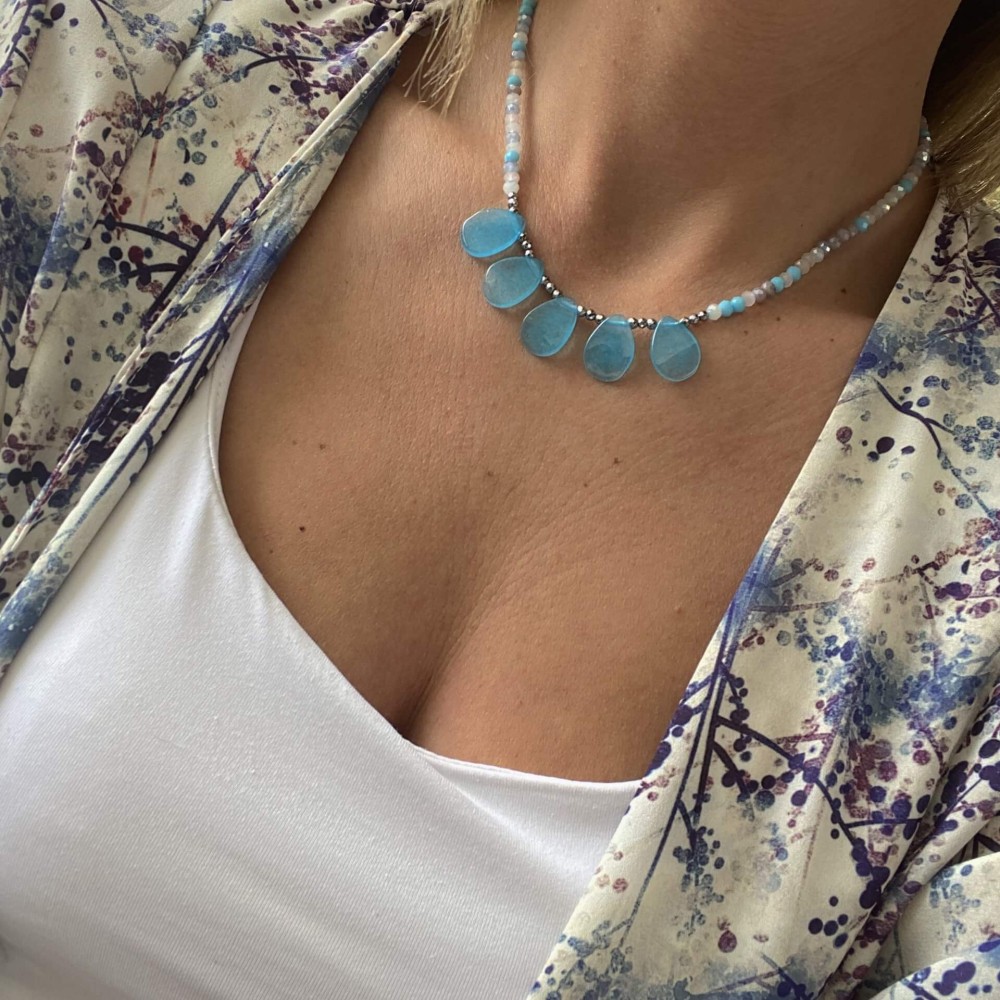 Κολιέ "Azure Cascade" Κολιέ "Azure Cascade"