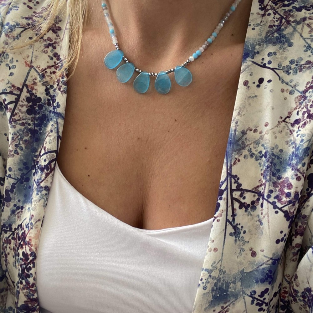 Κολιέ "Azure Cascade" Κολιέ "Azure Cascade"