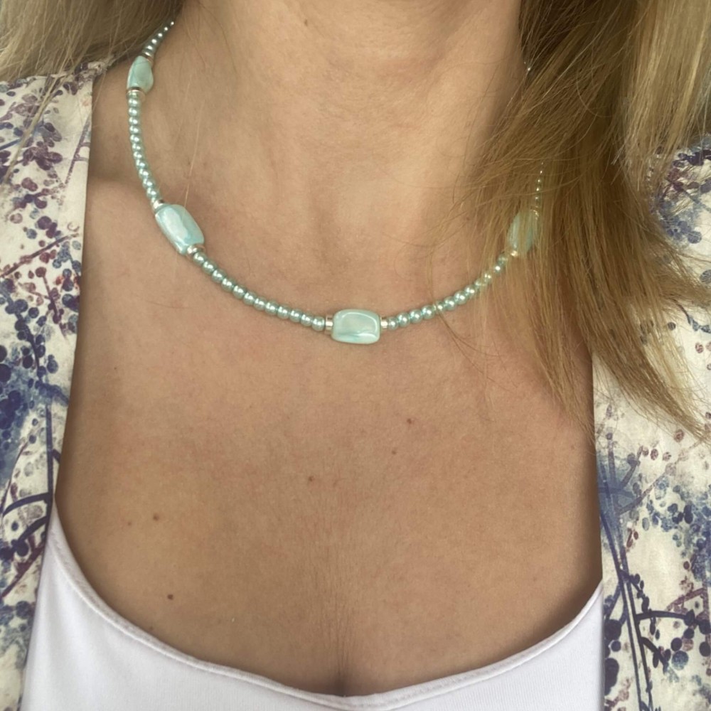 Κολιέ "Seafoam Whisper" Κολιέ "Seafoam Whisper"