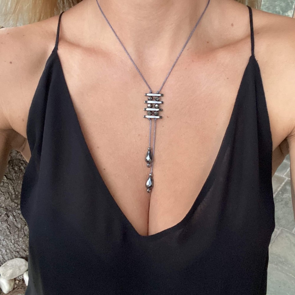 Κολιέ "Silver Drops" Κολιέ "Silver Drops"