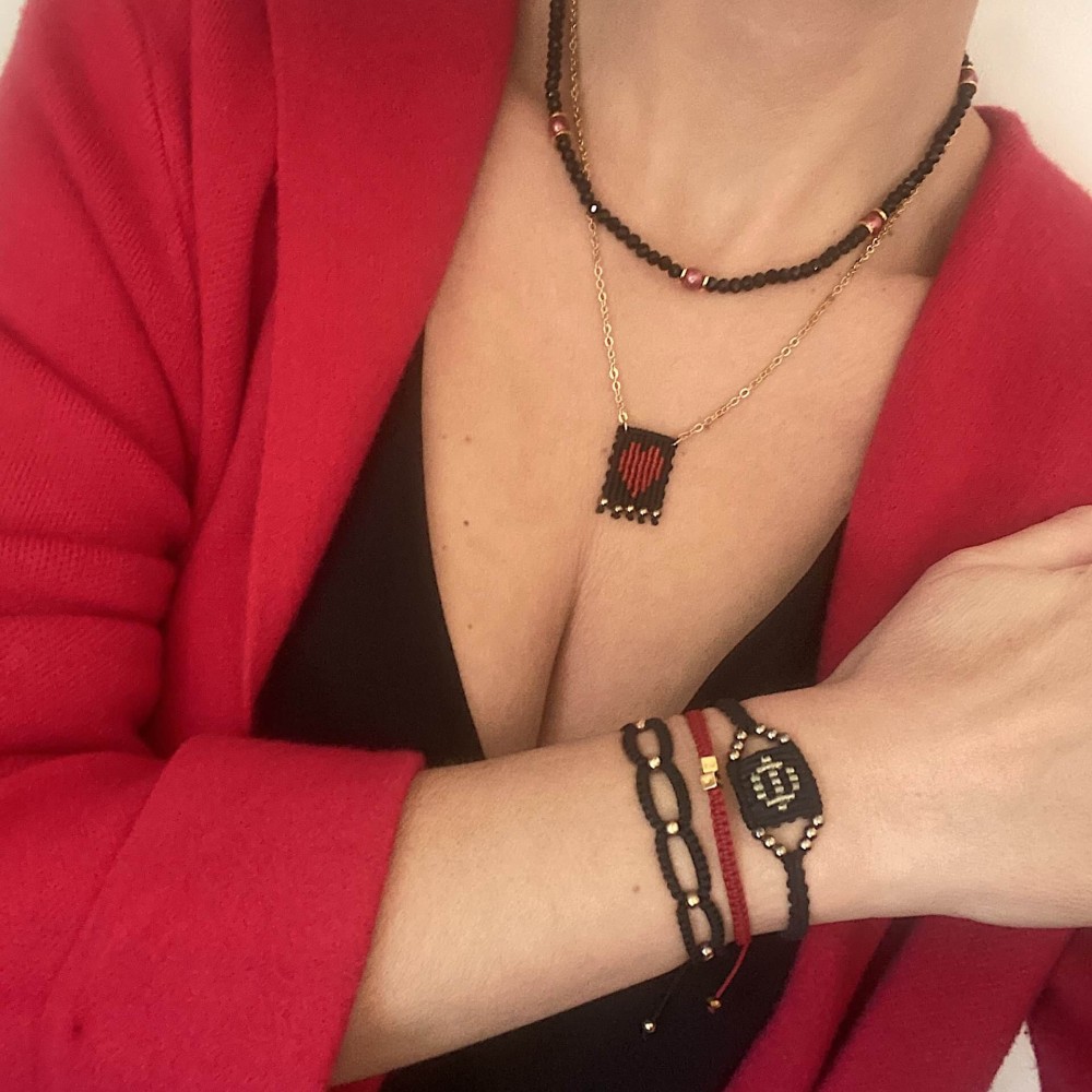 Κολιέ "Ceramic Red" Κολιέ "Ceramic Red"