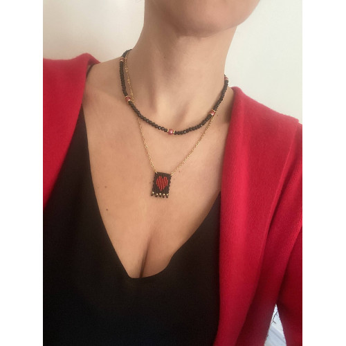 Κολιέ "Ceramic Red"