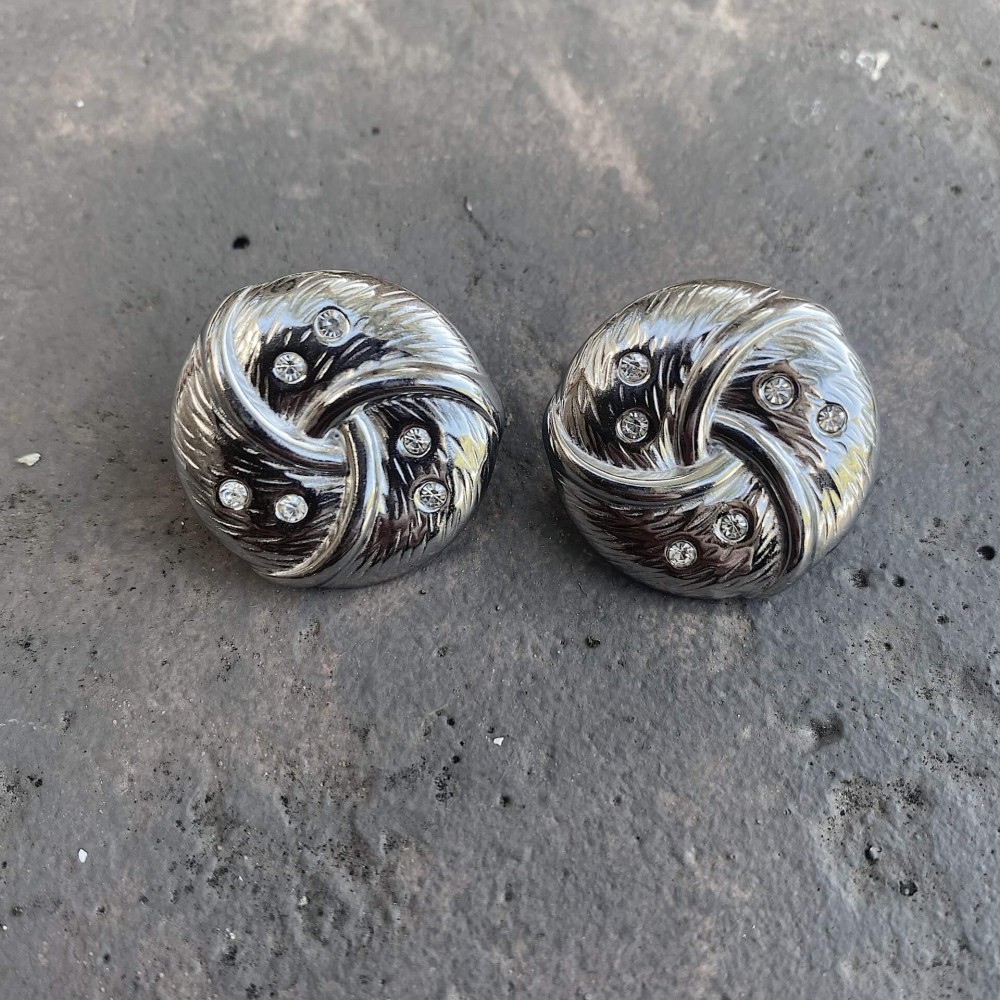 Σκουλαρίκια "Silver Swirl" Σκουλαρίκια "Silver Swirl"
