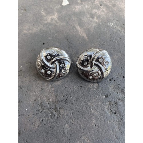 Σκουλαρίκια "Silver Swirl"